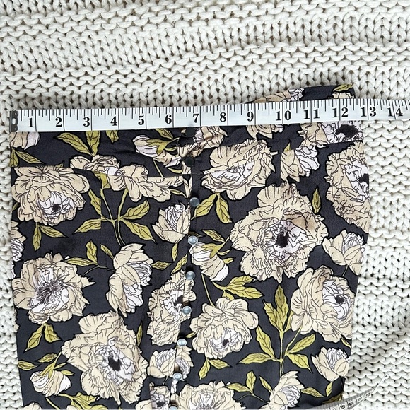 Leith High Low Maxi Women's Floral Elastic Waist Skirt Size XS - Picture 12 of 12